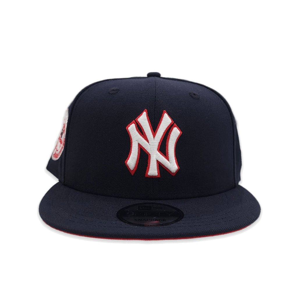 Navy Blue New York Yankees Pink Bottom Yankee Stadium Side Patch New Era 9FIFTY Snapback