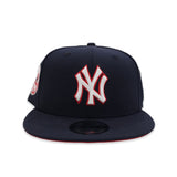 Navy Blue New York Yankees Red Bottom 27X World Series Titles Side Patch New Era 9Fifty Snapback
