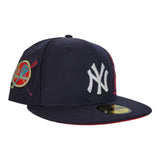 Navy Blue New York Yankees Red Bottom Statue of Liberty New Era 59Fifty Fitted