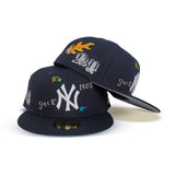 Navy Blue New York Yankees Scribble New Era 59Fifty Fitted
