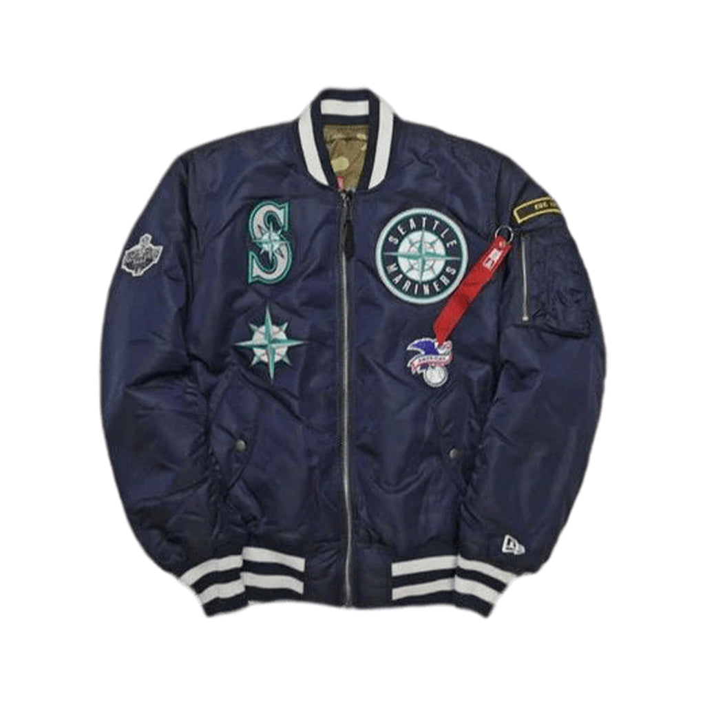 Navy Blue Seattle Mariners Alpha Industries X New Era Reversivble