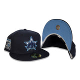 Navy Blue Seattle Mariners Icy Blue Bottom 40th Anniversary Side Patch New Era 59Fifty Fitted