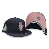 Navy Blue St. Louis Cardinals Pink Bottom 1957 World Series Side Patch New Era 59Fifty Fitted
