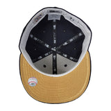Navy Blue Toronto Blue Jays Gold Bottom 10th Anniversary Side Patch New Era 59Fifty Fitted