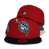 Navy Blue Florida Marlins Pink Bottom 2003 World Series Side Patch New Era 59Fifty Fitted