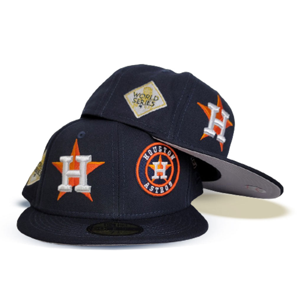 Houston Astros Navy Cursive 59FIFTY Fitted Hats