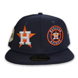 Navy Houston Astros Team Patch Pride New Era 59fifty Fitted