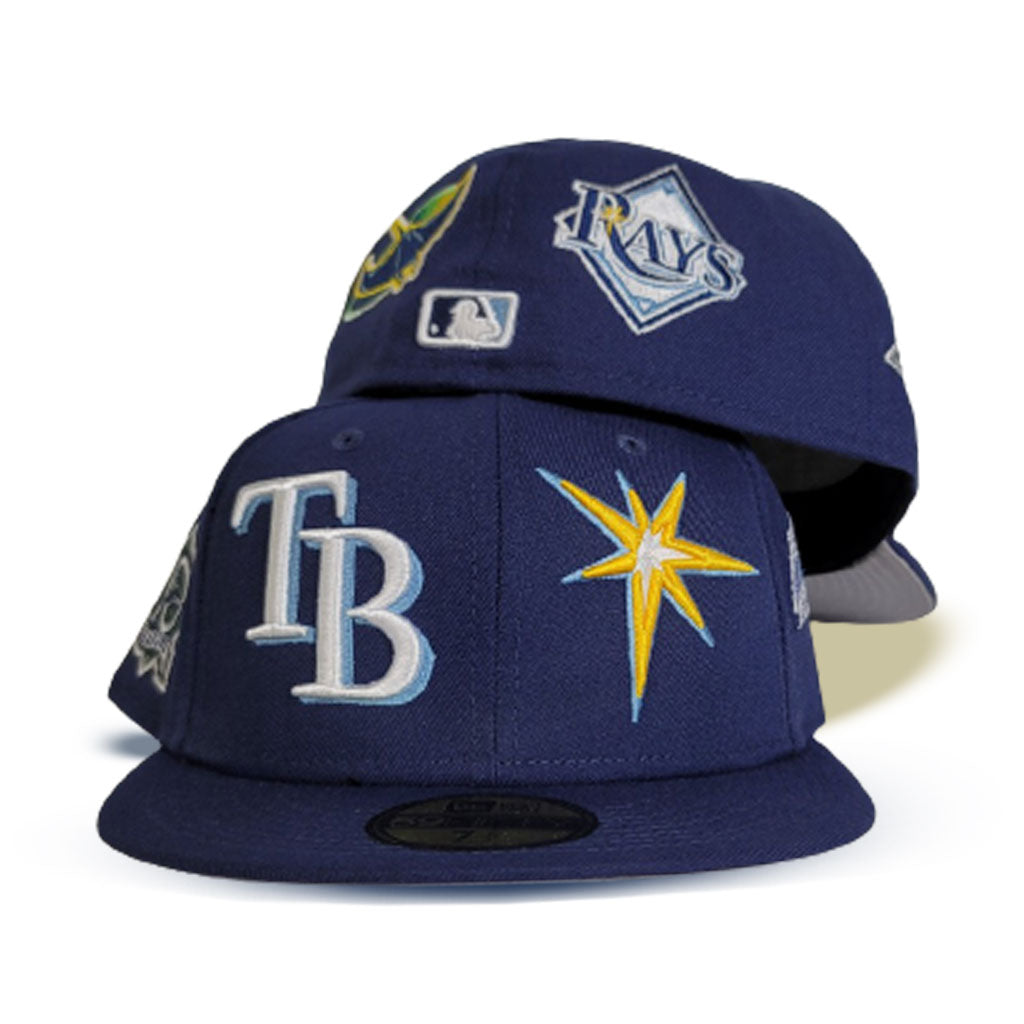 Navy blue Tampa Bay Rays Team Patch Pride New Era 59fifty Fitted