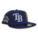 Navy blue Tampa Bay Rays Team Patch Pride New Era 59fifty Fitted