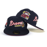 Navy Blue Atlanta Braves Red Bottom 2000 All Star Game Side Patch New Era 59Fifty Fitted