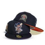 Navy Blue Detroit Tigers Orange Bottom 1968 World Series Champions Side Patch New Era 59Fifty Fitted