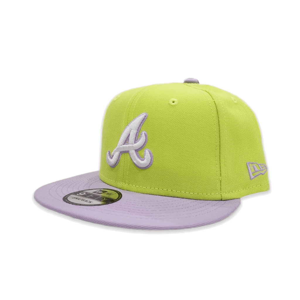Atlanta Braves MLB 9FIFTY Snapback Hat in Brown/Red by New Era