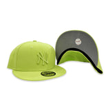 Neon Green Tonal New York Yankees Gray Bottom Color Pack New Era 59Fifty Fitted
