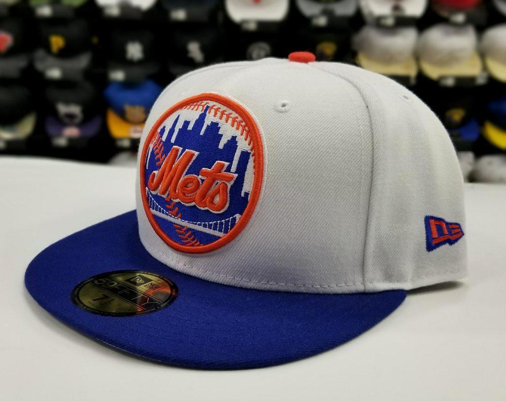 New Era 59Fifty New York Mets Wihite / Royal Blue Fitted Hat