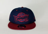 New Era 9Fifty NBA Navy / Burgundy Cleveland Cavaliers Logo 9Fifty snapback Hat