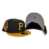 New Era Black Yellow Grey Bottom Pittsburgh Pirates 1959 All Star Game Fitted Hat