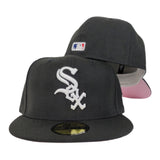 New Era Black Chicago White Sox Pink Undervisor 59FIFTY Fitted