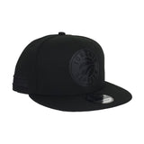 New Era Black On Black Toronto Raptors 9FIFTY Snapback Hat