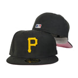 New Era Black Pittsburgh Pirates Pink Undervisor 59FIFTY Fitted