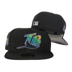 New Era Tampa Bay Rays Black Inaugural Season 1998 Black Throwback