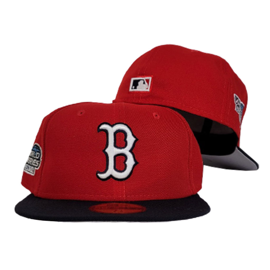 Navy Blue Boston Red Sox Cooperstown 2007 World Series Side Patch New Era  59Fifty Fitted