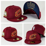 New Era Burgundy Cleveland Cavaliers Championship Ring 59Fifty Fitted Hat