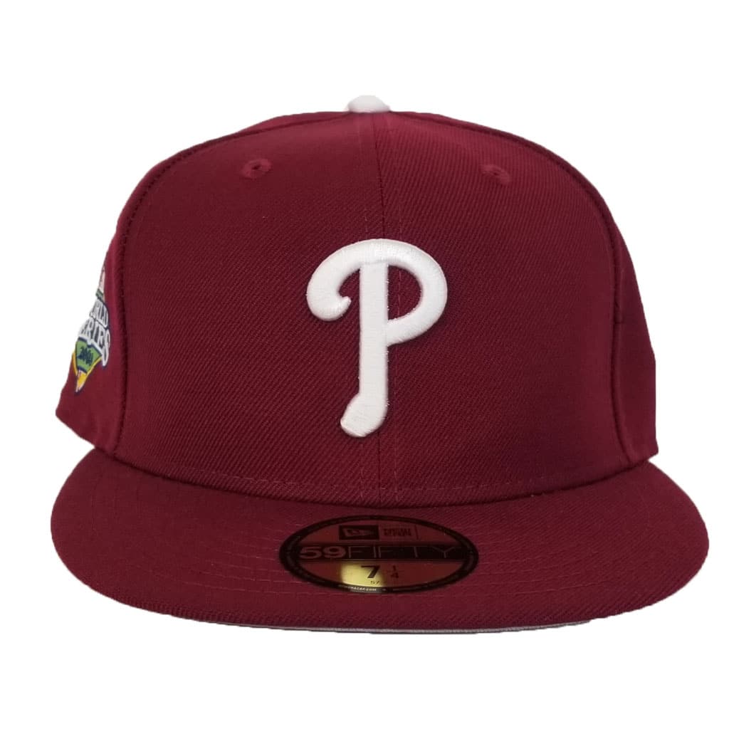 Philadelphia Phillies Fitted New Era 59Fifty Letterman Burgundy Grey C –  THE 4TH QUARTER