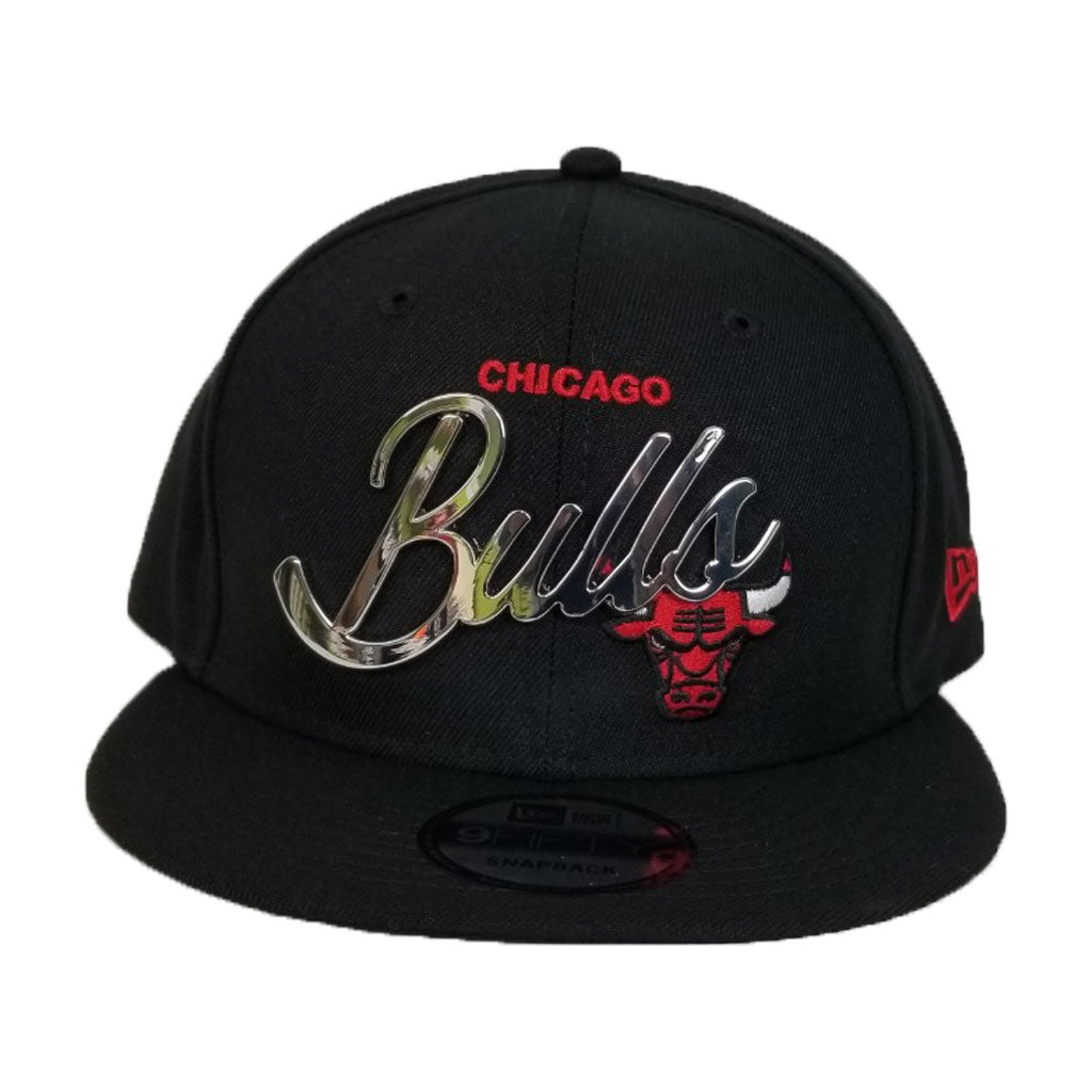 Chicago Bulls New Era Dynamic Original 9FIFTY Snapback Hat - Black