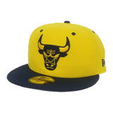 New Era Chicago Bulls Yellow Navy 59Fifty Fitted Hat