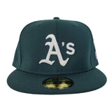 New Era Green Oakland Athletics Pink Undervisor 59FIFTY Fitted