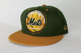 New Era MLB New York Mets Olive Green / Wheat Nubuck 9Fifty Snapback Hat