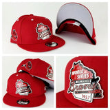 New Era Milwaukee Braves Medal Badge Red 9Fifty Snapback