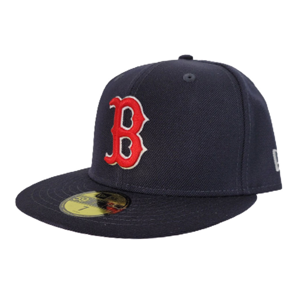 New Era Navy Blue Boston Red Sox Pink Undervisor 59FIFTY Fitted
