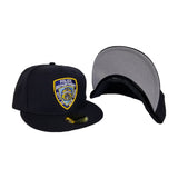 New Era Navy Blue New York Police Department " NYPD " 59FIFTY Fitted Hat