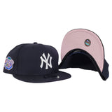 New Era Navy Blue New York Yankees 1998 World Series Pink Bottom 9Fifty Snapback Hat