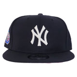 New Era Navy Blue New York Yankees 1998 World Series Pink Bottom 9Fifty Snapback Hat