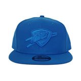 New Era Oklahoma City Thunder Aqua Blue Tonal 9FIFTY Snapback Hat