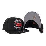 New Era New York Mets Black 9Fifty Snapback Hat