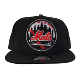New Era New York Mets Black 9Fifty Snapback Hat