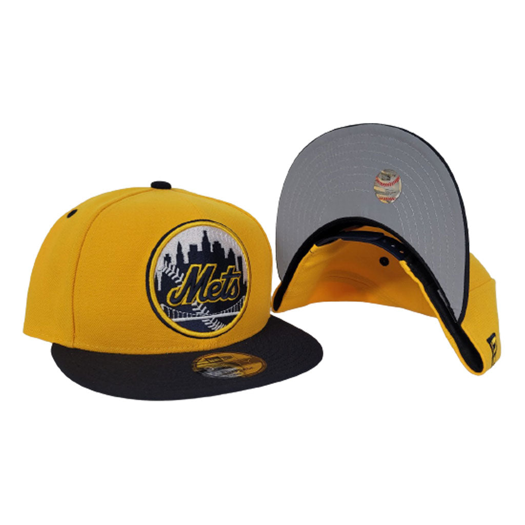 New Era New York Mets Yellow Navy 9Fifty Snapback Hat