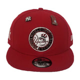 New Era New York Yankees 1949 World Series Metal Badge Dual pin Red Snapback