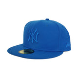 New Era New York Yankees Aqua Blue Tonal 59FIFTY Fitted Hat