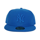 New Era New York Yankees Aqua Blue Tonal 59FIFTY Fitted Hat