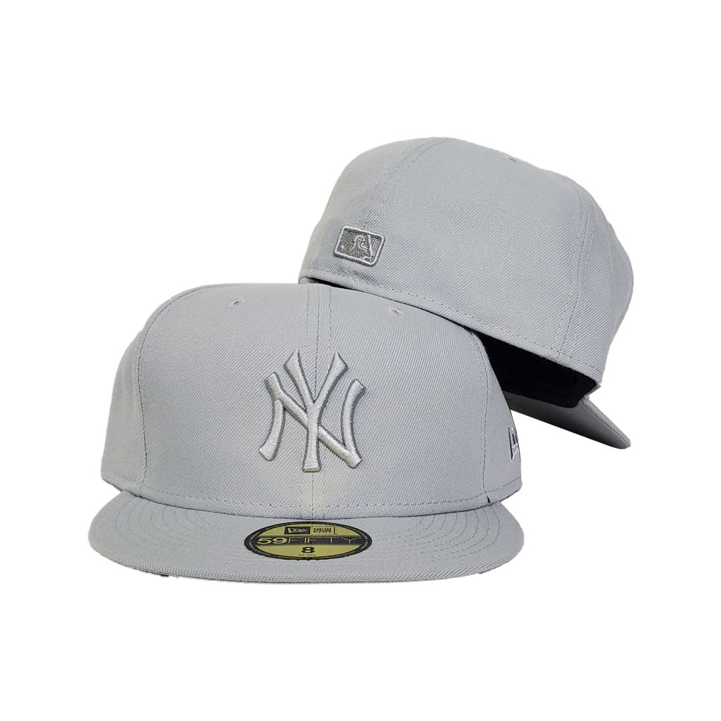 New Era 59FIFTY-BLANK Solid Light Grey Fitted Hat