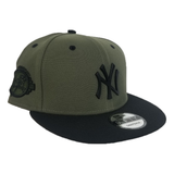 New Era Oilve - Black New York Yankees Black Metal Badge Snapback hat