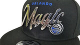 New Era Orlando Magic Scrip Silver Metal Badge Logo 9Fifty Snapback