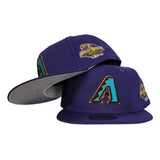 New Era Purple Arizona Diamondbacks 2001 World Series side Patch 59Fifty Fitted