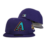 New Era Purple Arizona Diamondbacks 2001 World Series side Patch 59Fifty Fitted