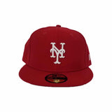 New Era Red New York Mets 59Fitted Fitted hat