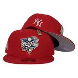 New Era Red New York Yankees 2000 World Series Metal Badge 59Fifty Fitted